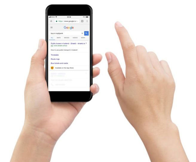 Google leit í símanum