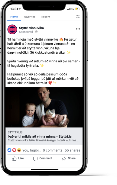 Styttri  í síma